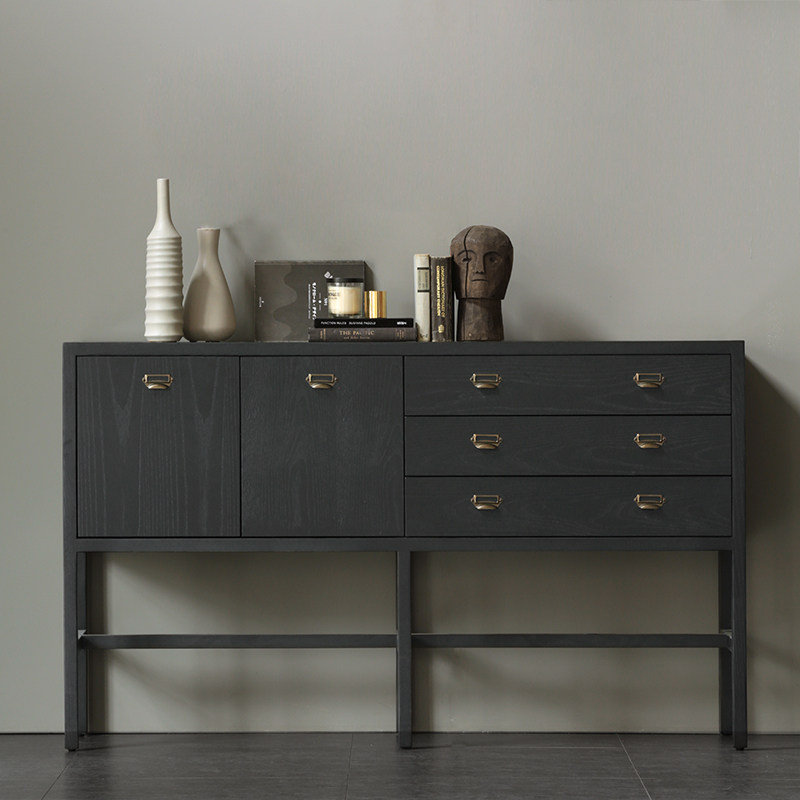 Nordic expression Singapore Jottergoods Choter Records Drawers Double Door Side Cabinet Black