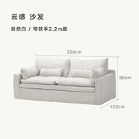 Узкий подлокотник натуральный белый 2,2м. Модель в наличии.