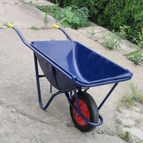Wheelbarrow Agricultural trolley Single wheel construction site trolley Garden art garbage bucket truck carrier Household