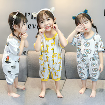 Baby jumpsuit spring and summer sleeping bag baby thin breathable Four Seasons universal kick-off summer childrens pajamas
