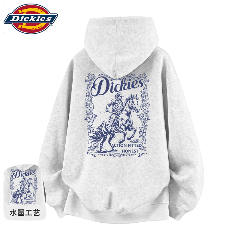 Dickies Official Authentic Autumn and Winter Cardigan Hooded Sweatshirt Men's Printed Loose Versatile Couple's Top Jacket Dickies Official Authentic Autumn and Winter Cardigan Hooded Sweatshirt Men's Printed Loose Versatile Couple's Top Jacket