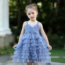 Impression childhood girls dress Dress Harness Summer Dress Trendy Cake Skirt Girl Children 5 Years Old Dress 3 Princess Dress