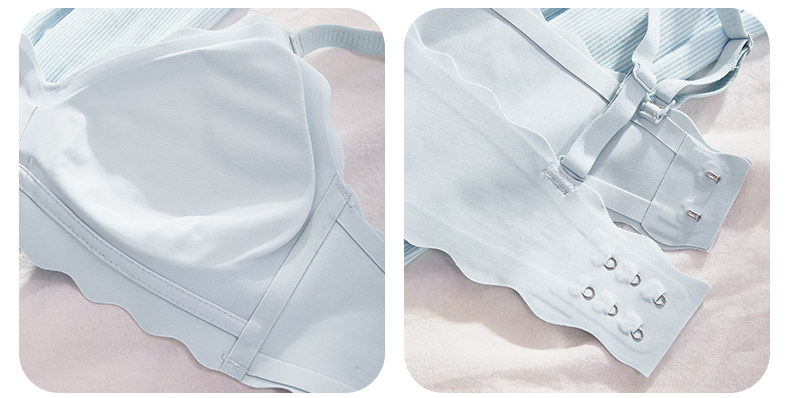 夏季薄款无痕内衣女小胸聚拢新款防下垂收副乳少女文胸罩套装透气详情37