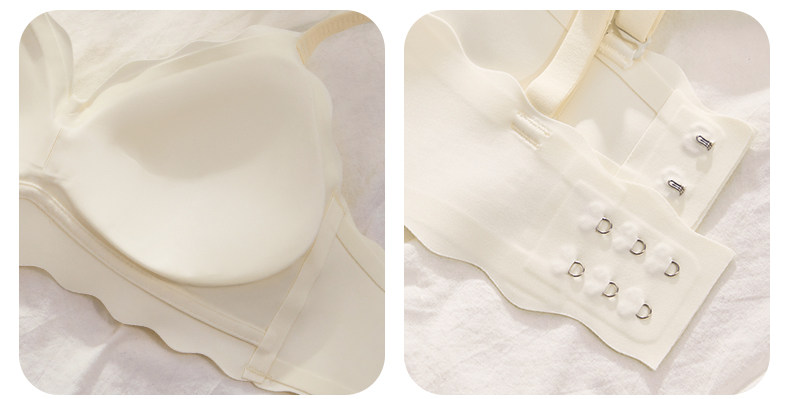 夏季薄款无痕内衣女小胸聚拢新款防下垂收副乳少女文胸罩套装透气详情34