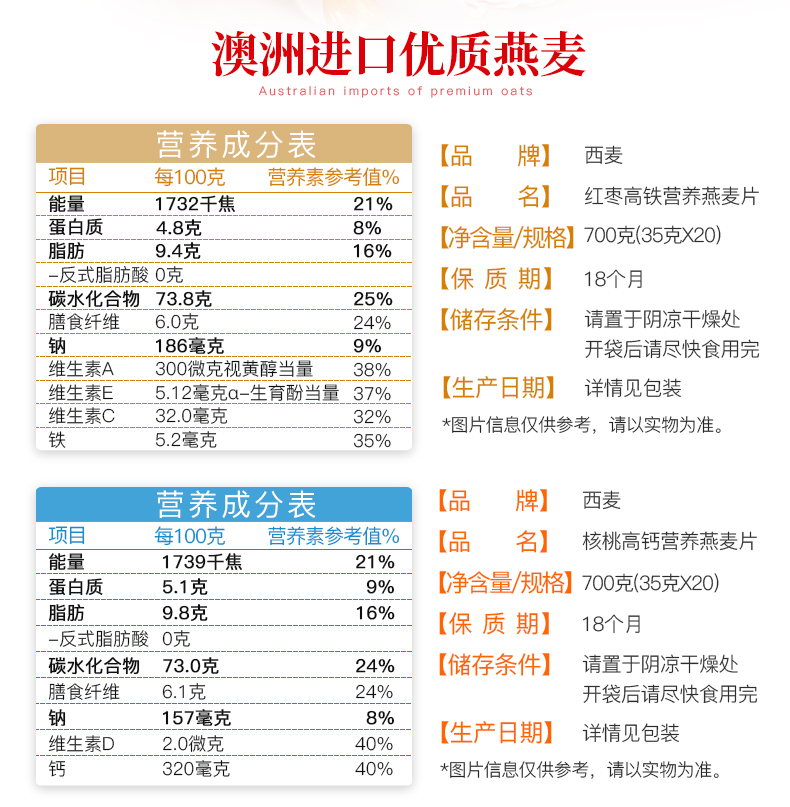 西麦红枣高铁核桃高钙2袋