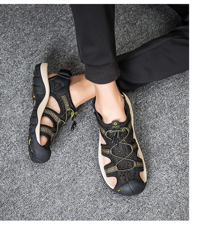 Dép xỏ ngón nam 2019 xu hướng giới trẻ mới hè hè Giày chống trượt hoang dã - Sandal giày adidas nam