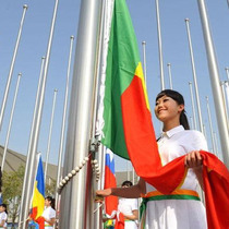 Nantian flagpole stainless steel flagpole accessories downwind positioning ball head built-in hand crank device motor wire rope