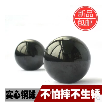 Cooking Black Solid Fitness Steel Iron Balls Hand Grip Practice Massage Palm Iron Balls Black 50mm cm Smooth Round Iron Eggs