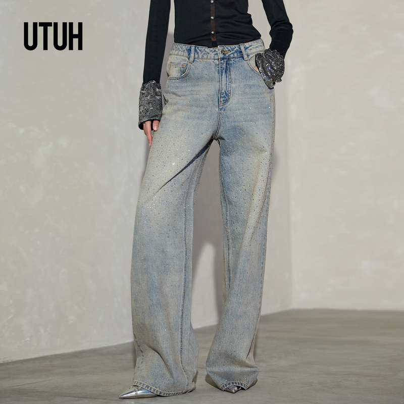 [Exclusive to Hou Yuner] Utuh Blue Denim Pants Tdwls2K603
