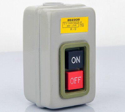 BS230B Power Snap Switch Start Switch Interlock Control Button 220 380 3 7kW