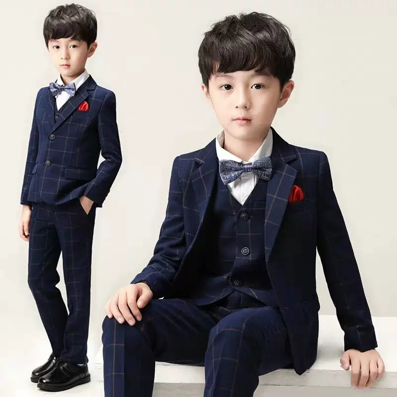 Children's classic suit for boys, piano performance costume