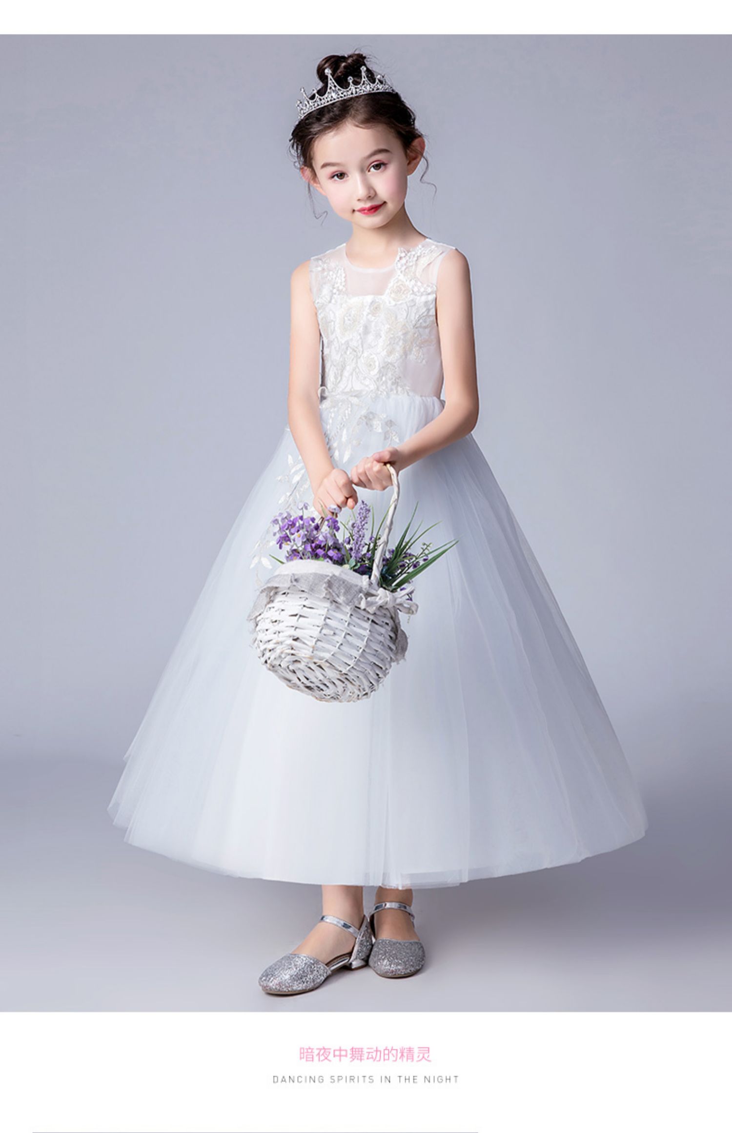 Lilan Duo cô gái trắng mịn công chúa váy công chúa trẻ em trình diễn trang phục cao cấp hoa cô gái váy cưới mùa xuân - Váy trẻ em đồ vest cho bé trai 1 tuổi