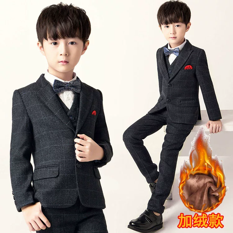 Children's classic suit for boys, piano performance costume