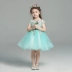 Lilan Duo hoa cô gái ăn mặc công chúa váy mùa hè cô gái mới fluffy trang phục trẻ em hiệu suất đám cưới quần áo Váy trẻ em
