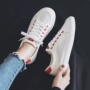 Giày vải nam nữ phiên bản Hàn Quốc của giày lưới thoáng khí hoang dã Giày nữ mùa hè 2019 giày lưới trắng giản dị - Plimsolls giầy da nữ