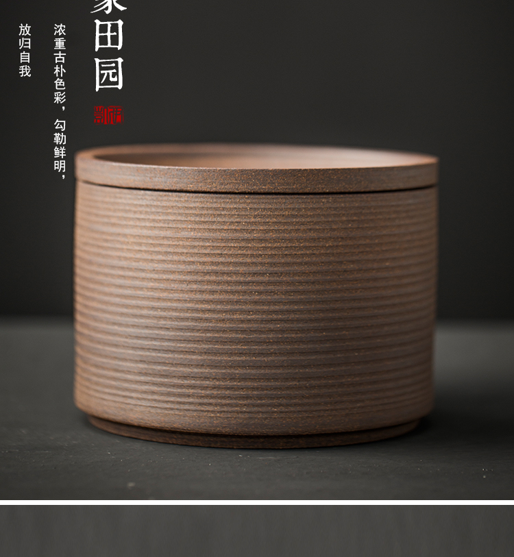 Japanese coarse pottery hand made in hot tea to wash mud rock in hot pot of large cylinder round pot bearing cups to wash to kung fu tea accessories