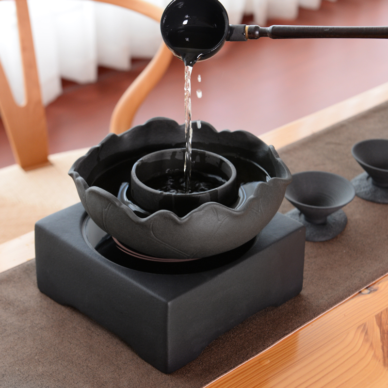 Japanese coarse pottery hand - made boiled tea machine electricity TaoLu puer tea points teaspoons kung fu tea tea bowl of boiled suit the teapot