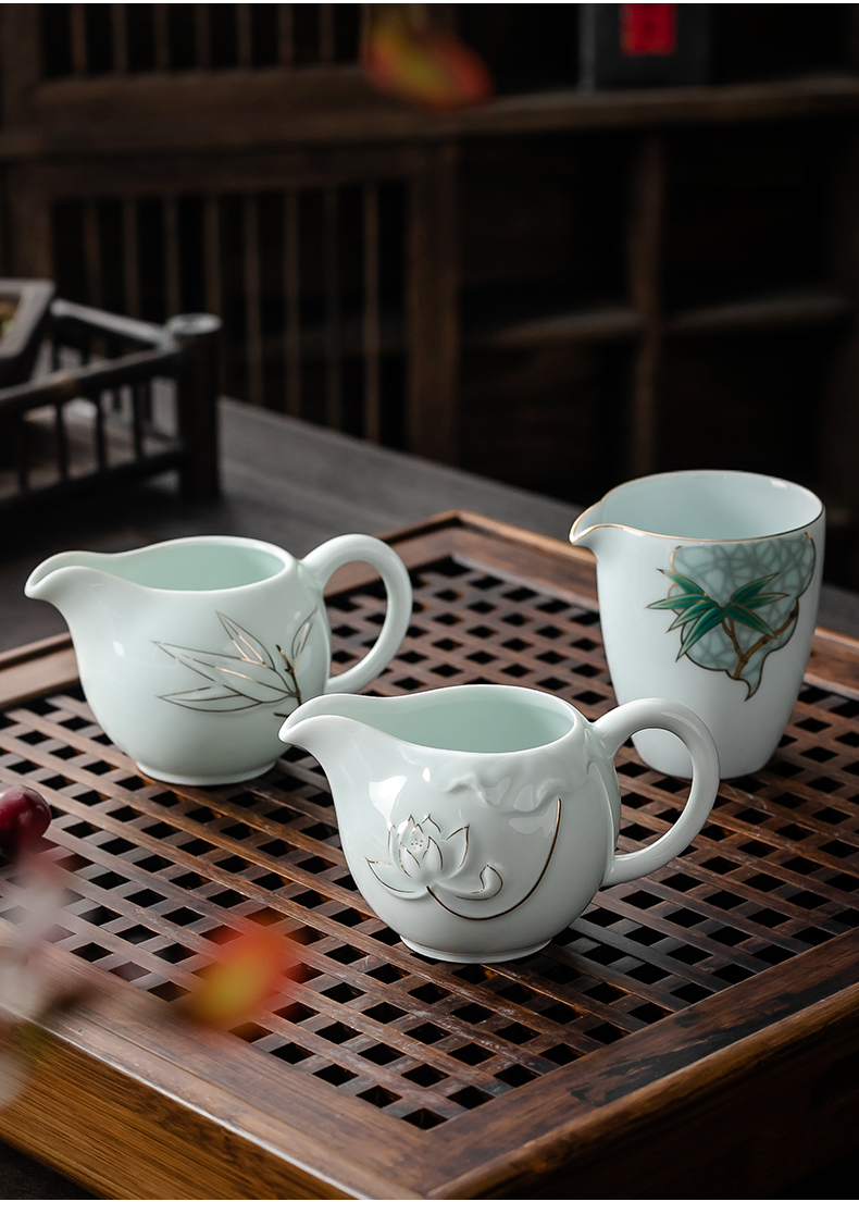 The Japanese celadon fair keller see colour ribbon ceramic tea cups and a cup of tea sea restoring ancient ways points tea, upset
