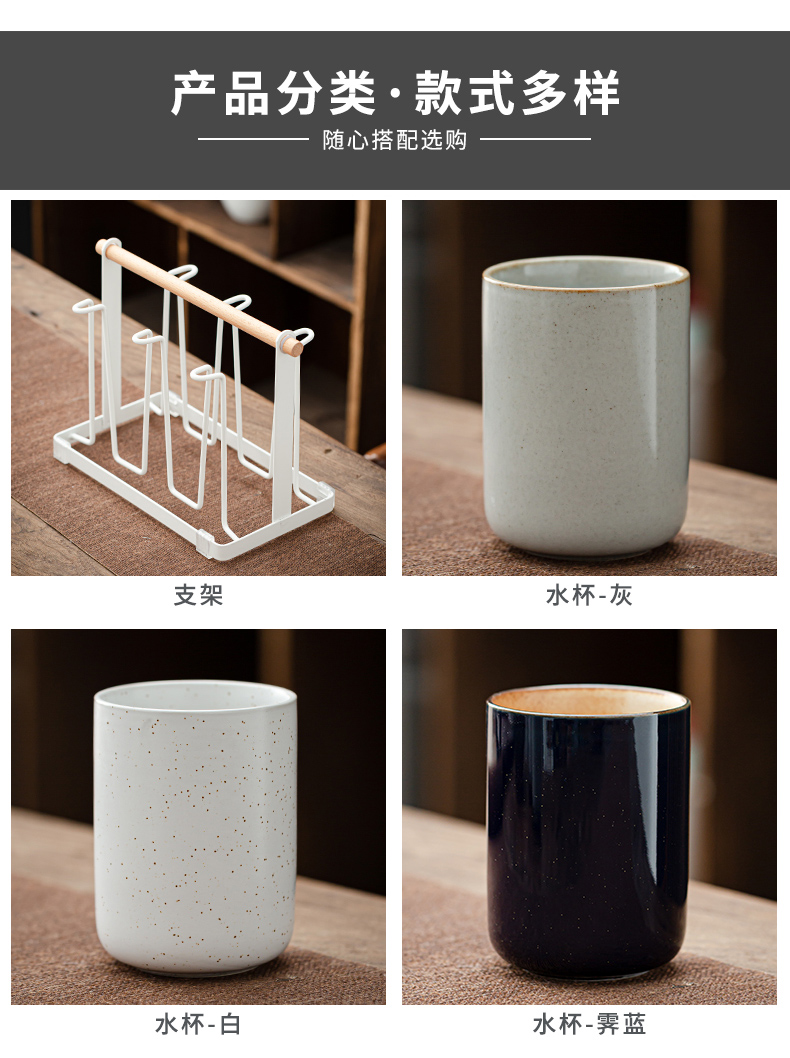 Japanese glass restoring ancient ways suit ceramic cups large hotel restaurant cup home drinks a cup of tea lovers