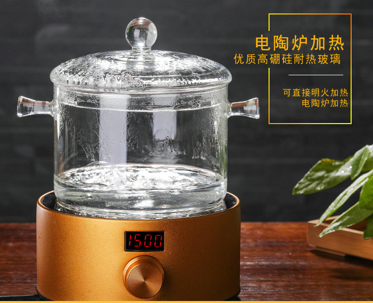 High borosilicate glass saucepans flame burns mercifully rainbow such as bowl TaoLu electricity heating milk with cover glass bowl of soup basin