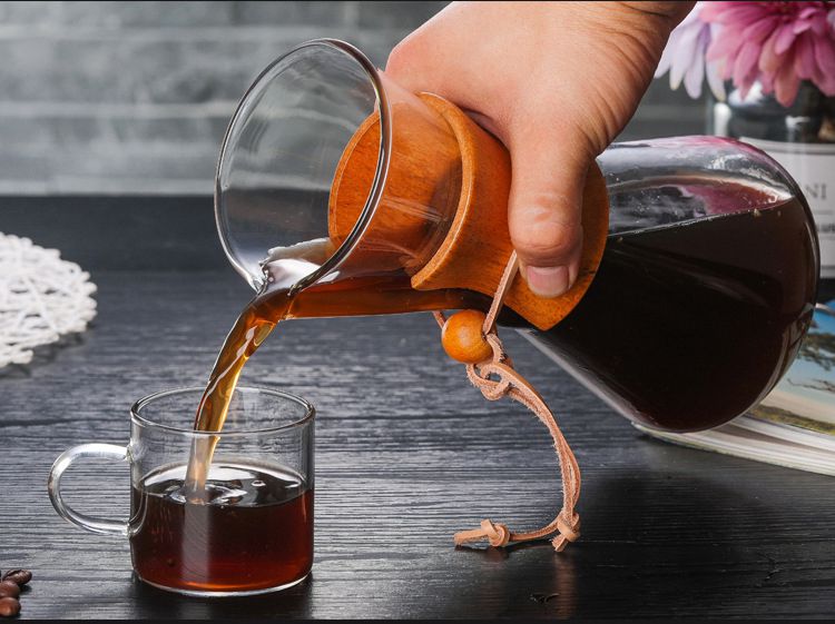 Bộ dụng cụ pha cà phê được rửa bằng tay đặt bộ lọc bằng thép không gỉ dùng chung ly thủy tinh cốc hâm nóng cafe