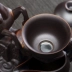 Bộ hoàn chỉnh bộ ấm trà Kung Fu bộ ấm trà đơn giản nhà làm trà lười đơn giản đầy đủ hộp trà bán tự động - Trà sứ