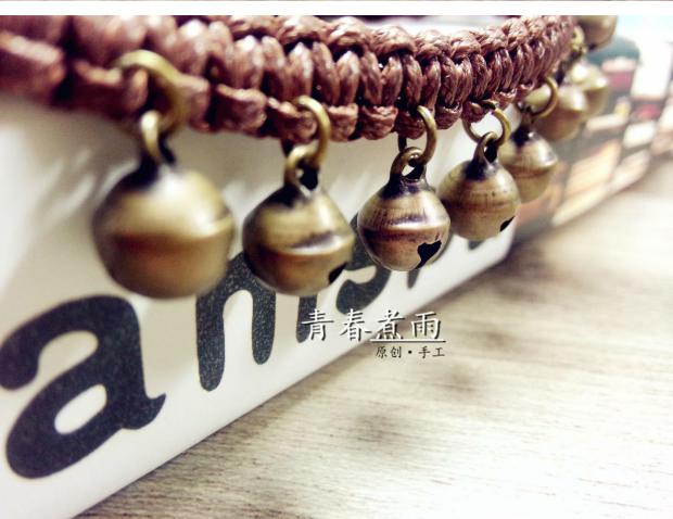 Mori cô gái chuông tay dệt cổ điển dân tộc gió bạn gái sinh viên vòng tay dây vòng chân nam và nữ món quà hoang dã - Vòng chân vòng đeo chân nữ