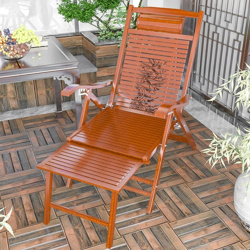 Императорский лаундж складной бамбуковый стул для взрослых без обеда спальный стул, старик Сяояо, домашний балкон