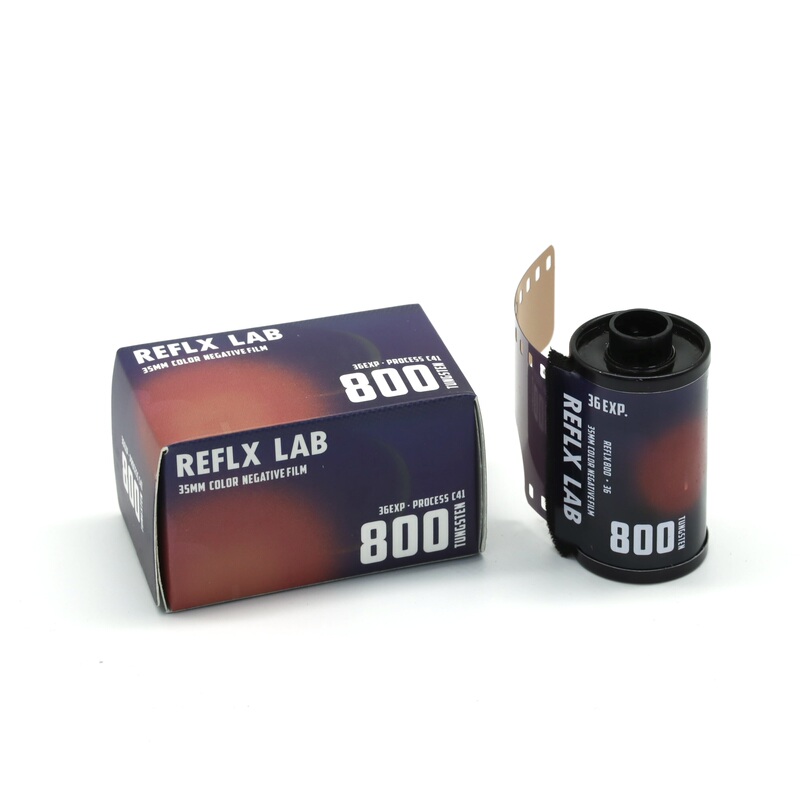 Reflx Lab 800t Film Film Roll 36 Frames Paint Darkroom Cartridge 5219 Carbon Removal Film C41