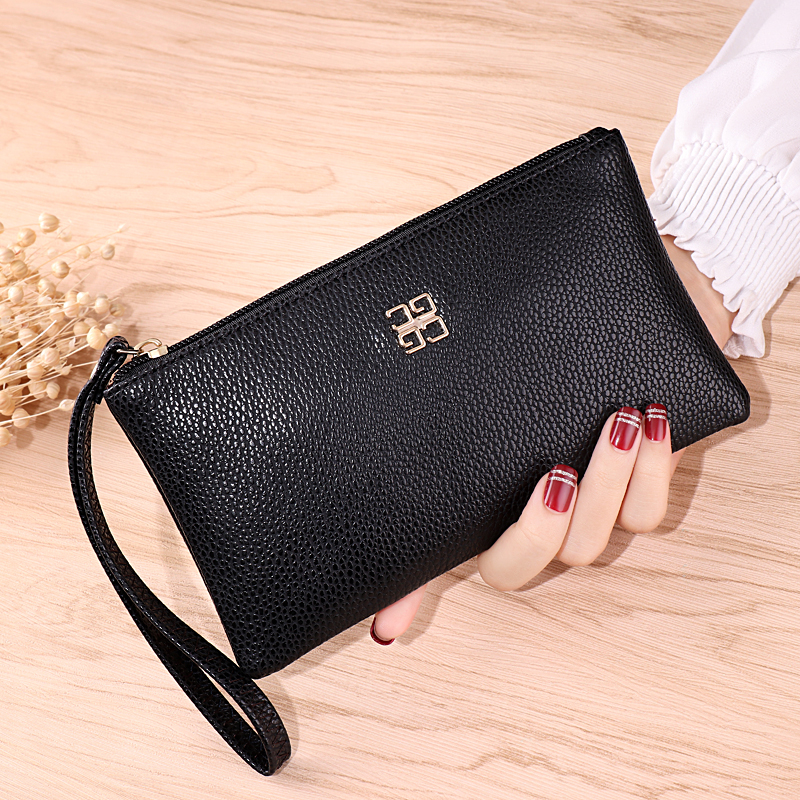 Clutch bag female 2022 spring and summer new fashion multi-card position clutch bag large-capacity coin purse female bag mobile phone bag trend