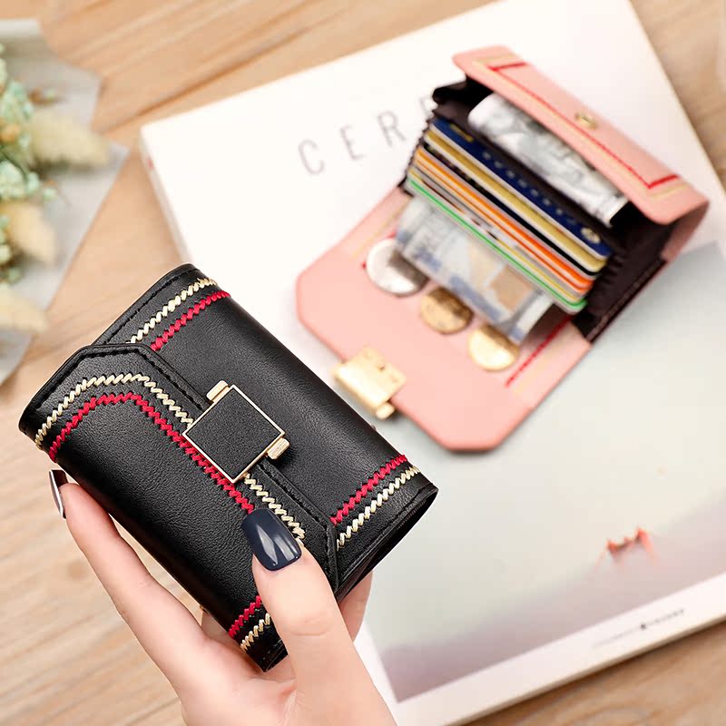 New personality small card holder women's ID card holder large-capacity coin purse organ mini simple lady's card holder