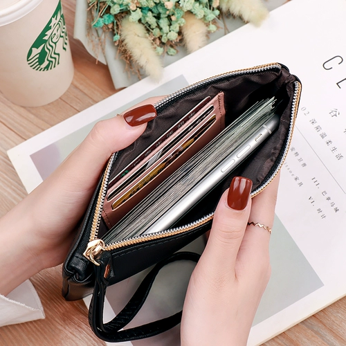 Бумажник, длинная сумка через плечо, универсальная вместительная и большая маленькая сумка клатч с молнией, кошелек, коллекция 2023