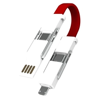 Red [Apple+Android+Type-C] Six-In-One 3A