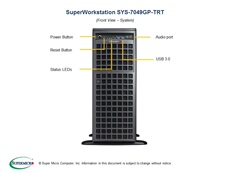 Сервер 超微7049gp-trt 双路至强purley 四gpu服务器 机塔两用 双万兆电