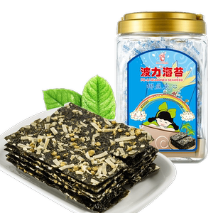 双重优惠： 46.8元包邮  波力 海苔椰丝脆片 84g*2件