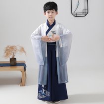 Boys Hanfu Spring and Autumn costume Children Tang costume Summer Chinese style ancient style Young master costume Boys fairy thin summer dress