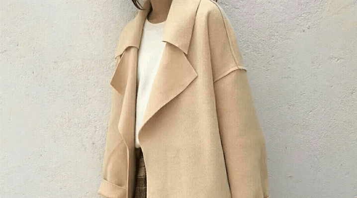 Châu Âu ga 2018 thu đông mới buông áo rộng lớn trong phần dài hai mặt giả áo len cashmere áo phao nữ dáng dài