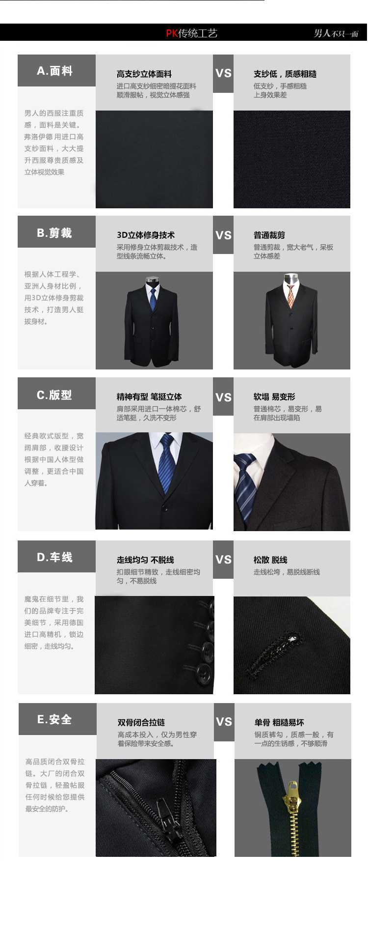 Costume homme en laine pour Quatre saisons - Ref 1553163 Image 19