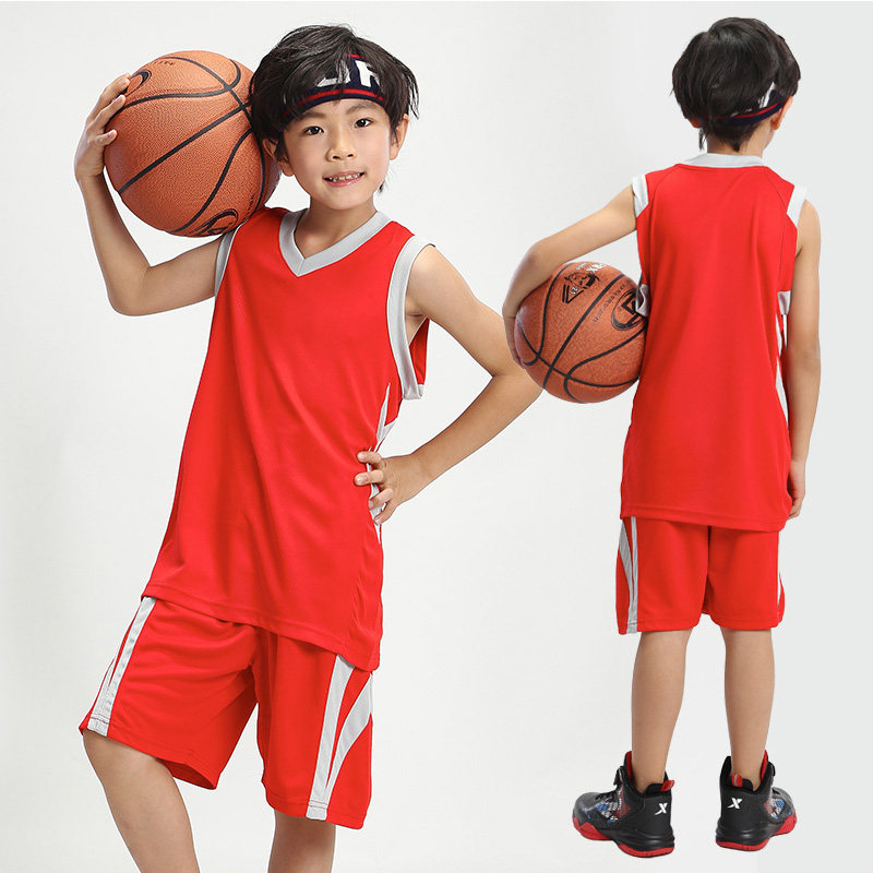 2021 new children's basketball suit suit men and women custom breathable quick-drying boys sports jersey primary school training