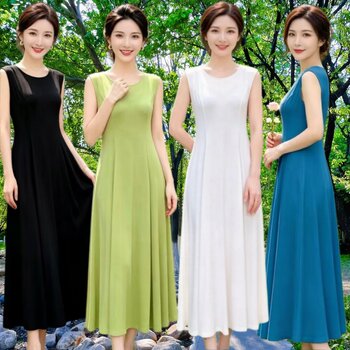 Modal dress women's summer camisole long dress