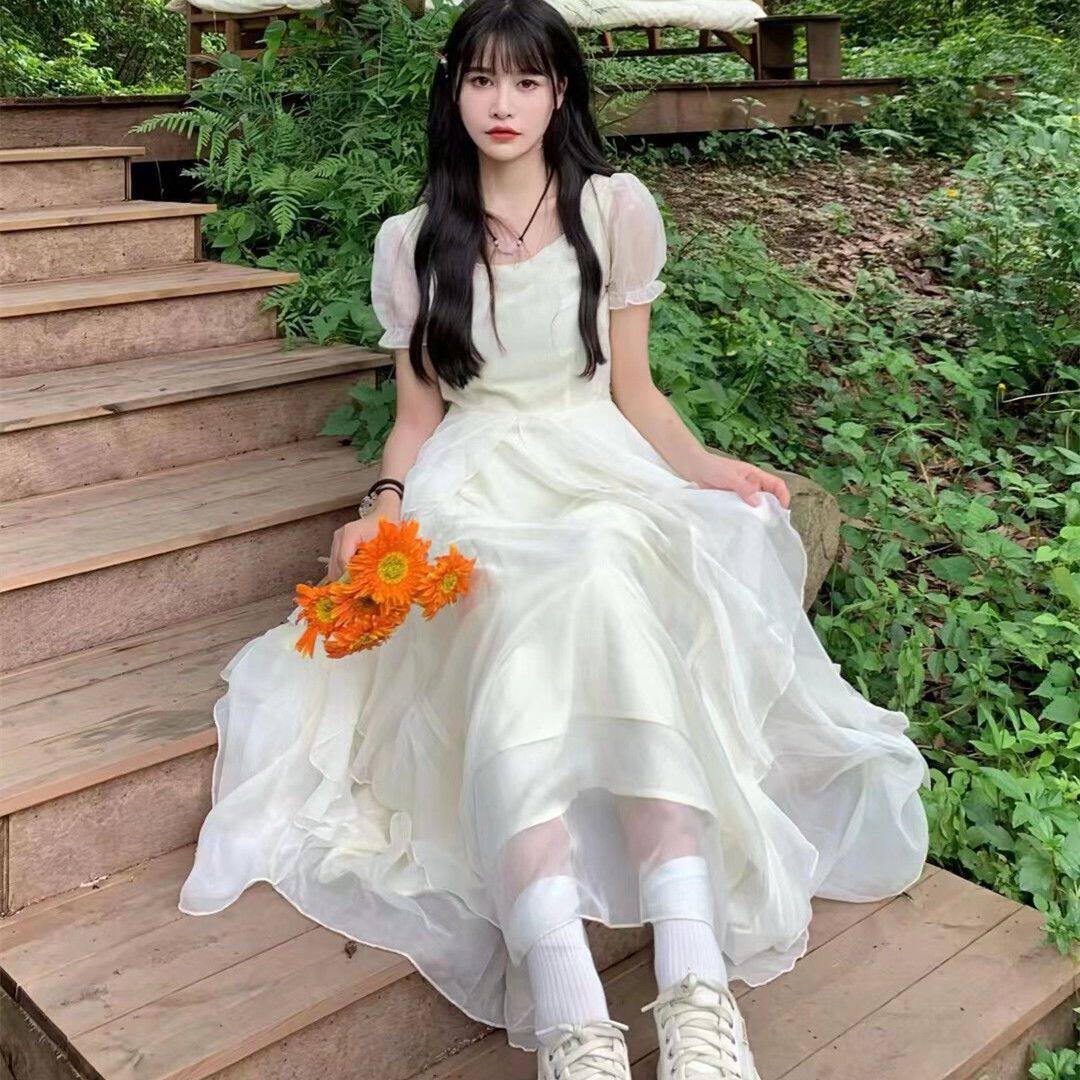 生日小礼裙 法式甜美高级感收腰连衣裙 Birthday Mini Dress – French Sweet Style, Elegant Cinched-Waist Design main image 0