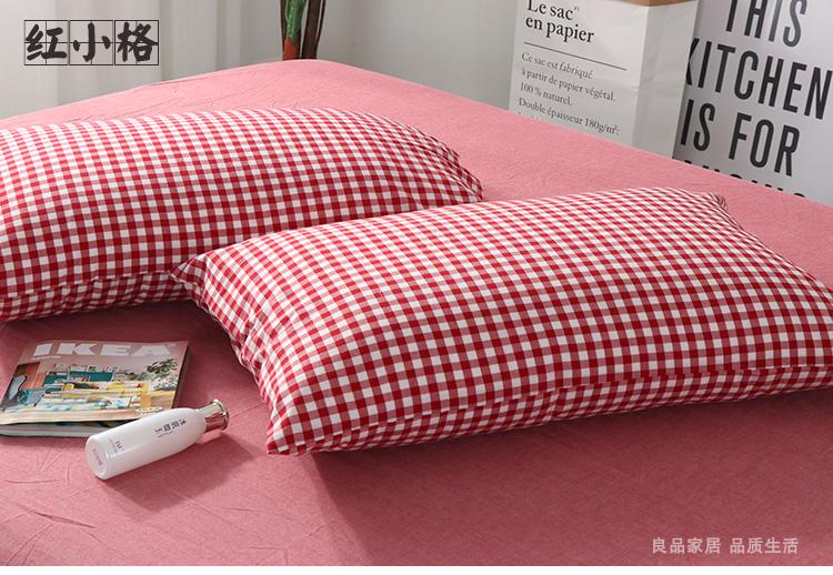 Rửa sạch năng suất bông bông gối Nhật Bản không dán tem rắn lưới bông gối 48x74cm gối bao gồm một cặp - Gối trường hợp gối chữ u cho bầu