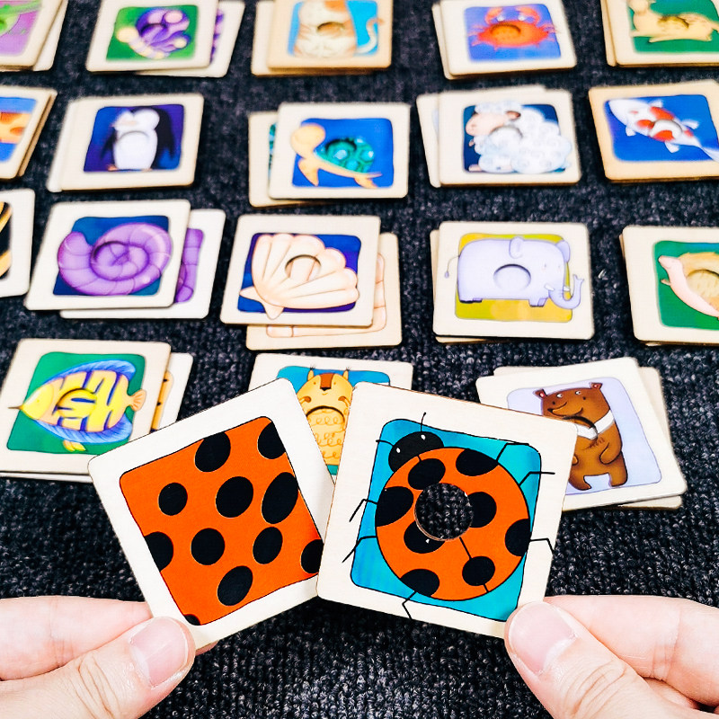 Small class area put materials kindergarten educational toys 2-3 years old Montessori early education puzzle 1 shadow matching teaching aids