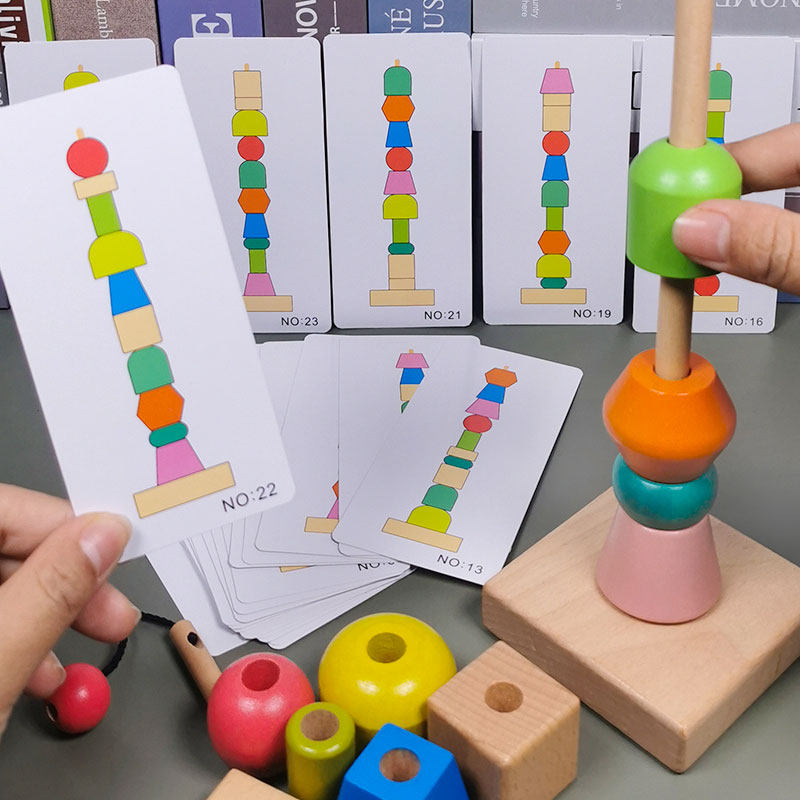 Montz Early Education Series Jewelry Color Cognitive Kindergarten Small Banyi Zone Angle Fine Action Toy Toy Toys