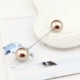 Phiên bản Hàn Quốc đơn giản từ ngọc trai pin pin cổ áo pin pin Hàn Quốc khăn quàng cổ áo len cardigan khăn quàng cổ