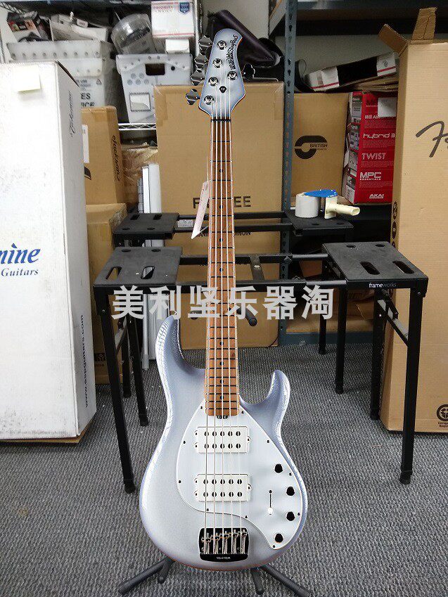 Music Man StingRay 5 Special HH-Snowy Night Electric Besbers