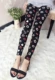 Phụ nữ mùa thu và mùa đông cộng với quần legging họa tiết in nhung dày là quần thun thun co giãn cao quần áo cho người gầy nữ