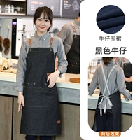 Джинсовый черный фартук