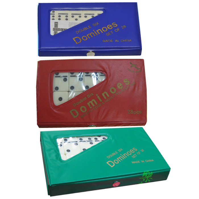 PVC packaging No. 5010 Elephant tooth color with nail melamine domino suit double 6 dominoes 28 DOMINO