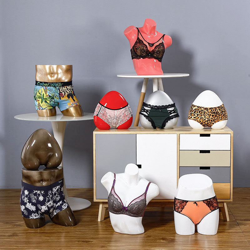 Underwear model props female and male half-body model Bra underwear shop underwear window swimsuit model body display rack